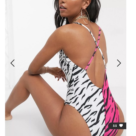 UNIQUE 21 zebra print bathing suit - Picture 4 of 5